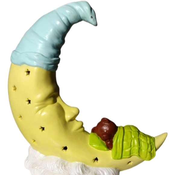 Heico Germany Other - VEUC (OBO) VTG Celestial Man In The Moon Crescent Nightlight 90s Style Rare